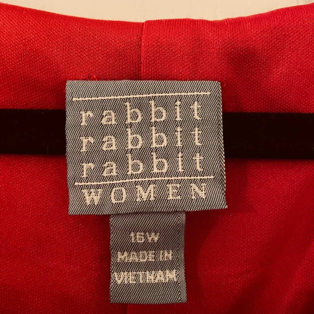 NWT - Rabbit Rabbit Rabbit Red Lace Dress - size 16W - Picture 3 of 5